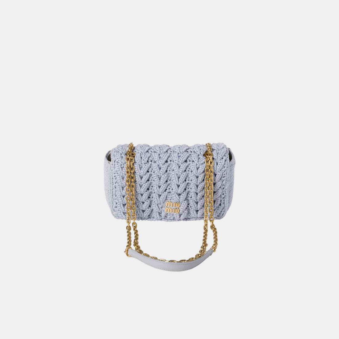 Cotton Cable-Knit Mini-Bag
