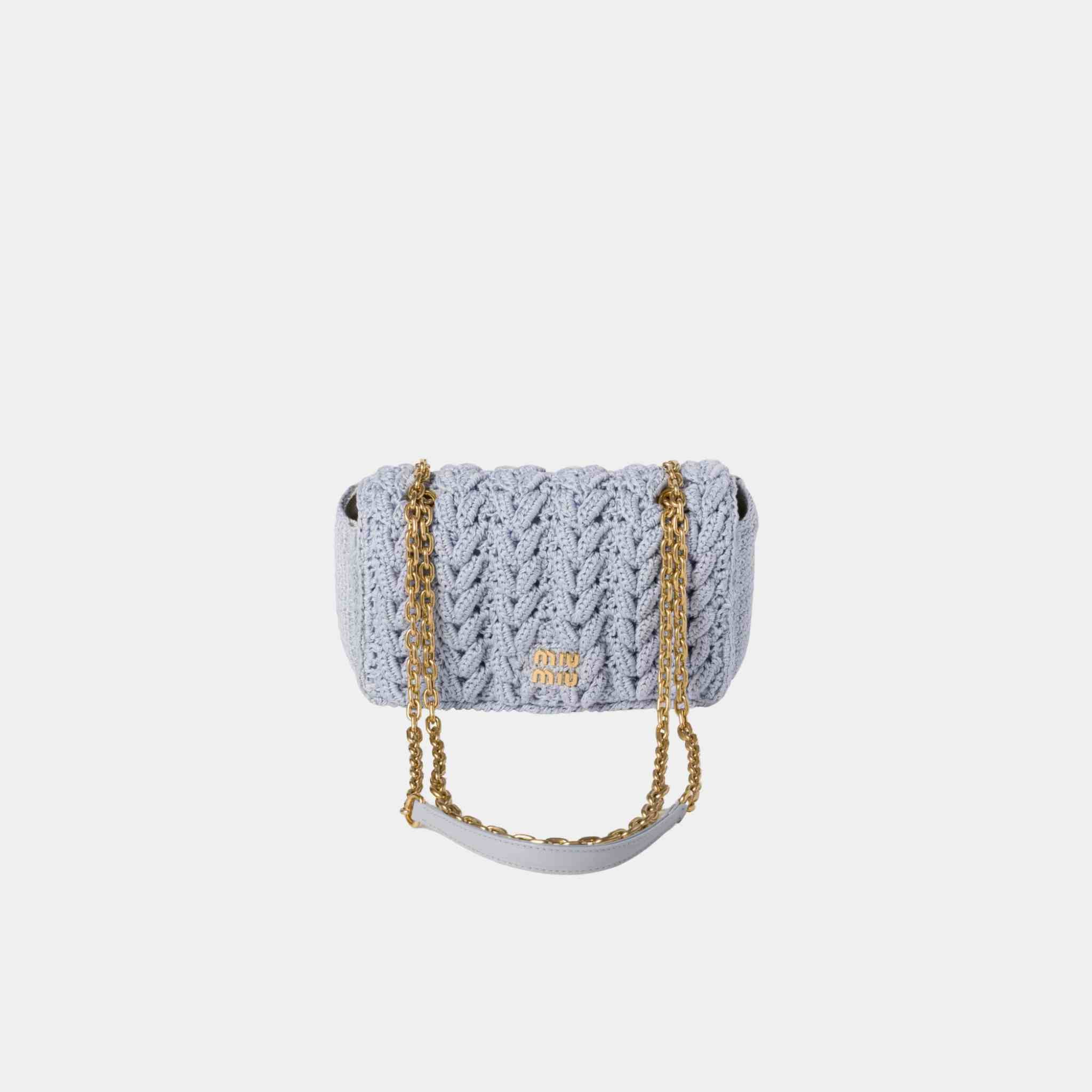 Cotton Cable-Knit Mini-Bag