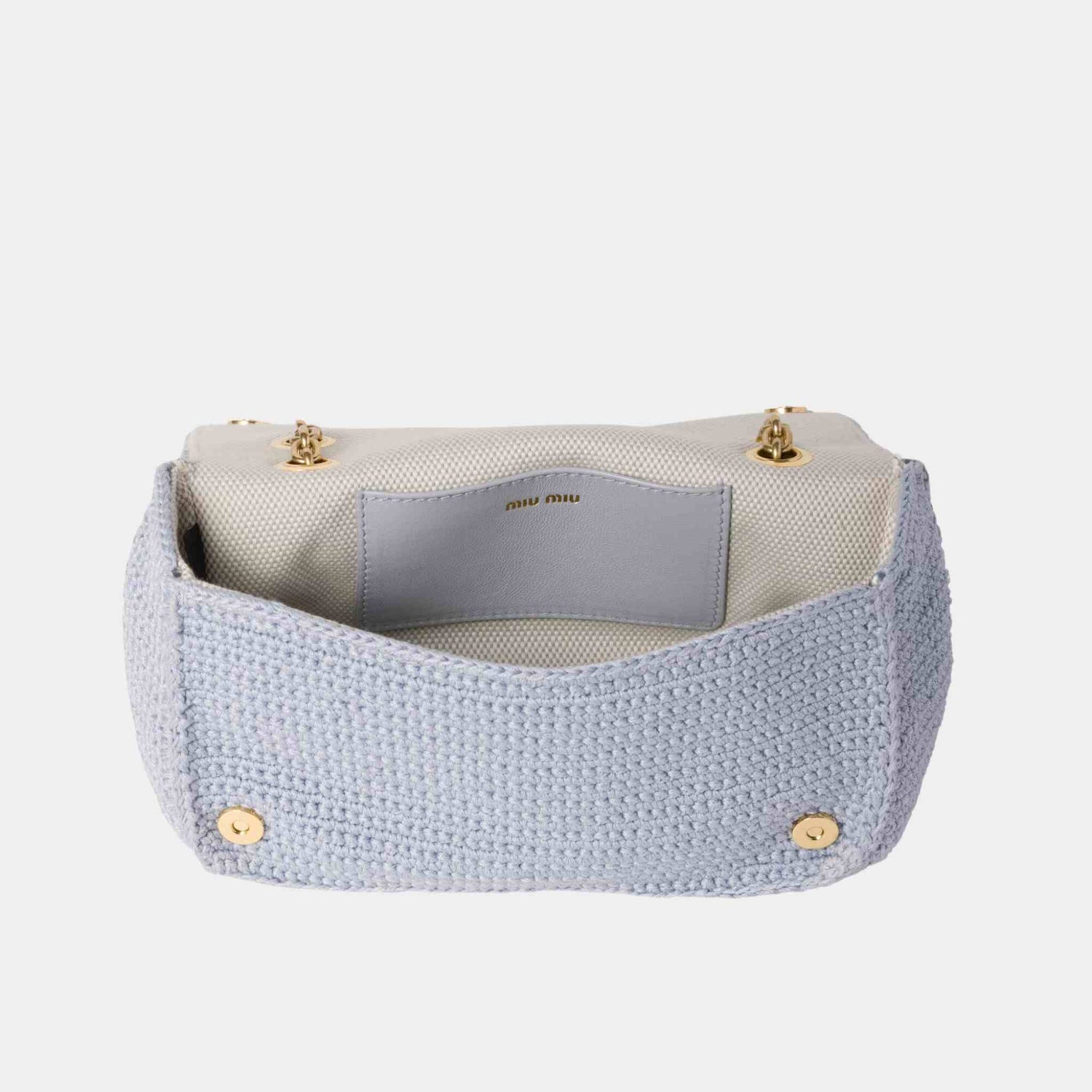 Cotton Cable-Knit Mini-Bag