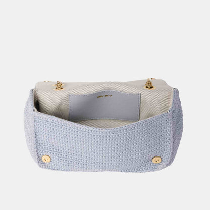 Cotton Cable-Knit Mini-Bag