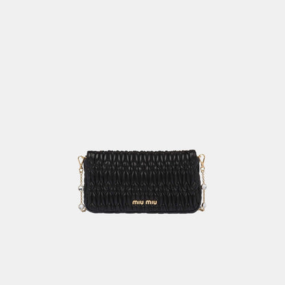 Crystal Cloqué Nappa Leather Bag