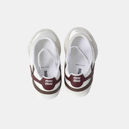 Gymnasium Technical Fabric And Suede Ballerinas