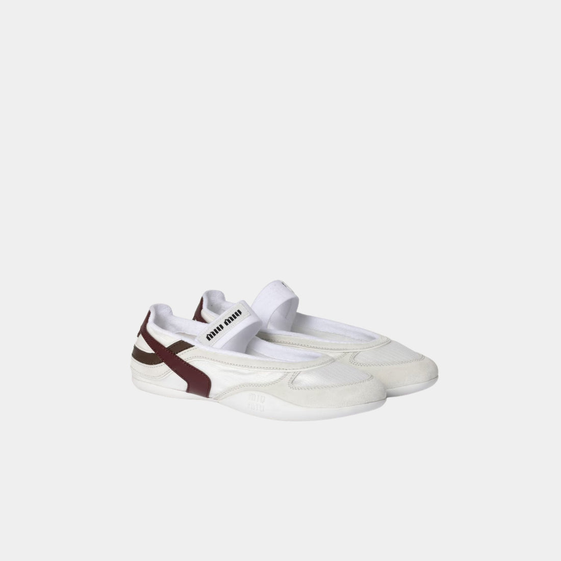 Gymnasium Technical Fabric And Suede Ballerinas