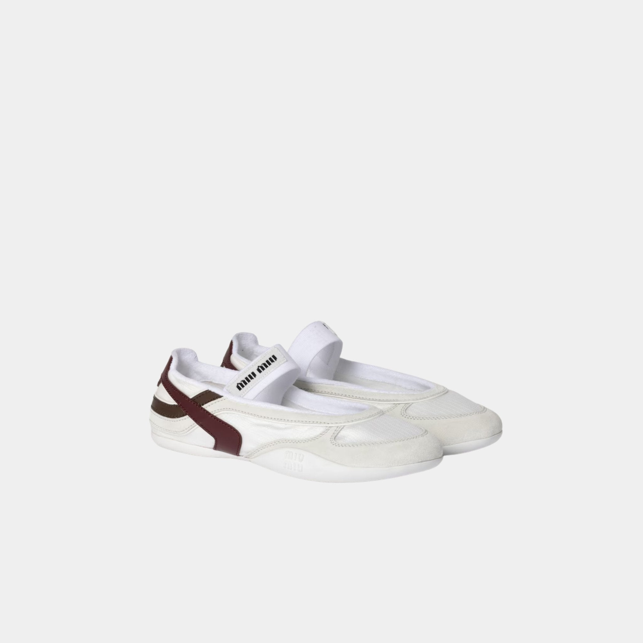 Gymnasium Technical Fabric And Suede Ballerinas