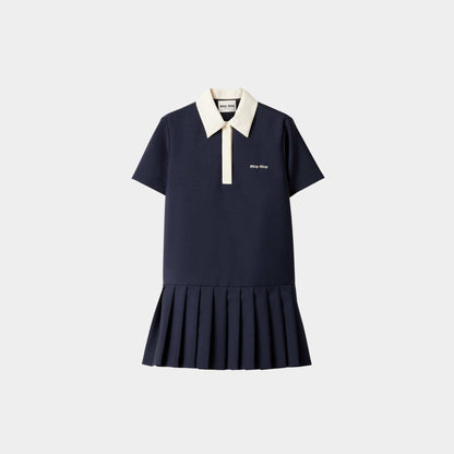 Kid Mohair Mini Dress Navy