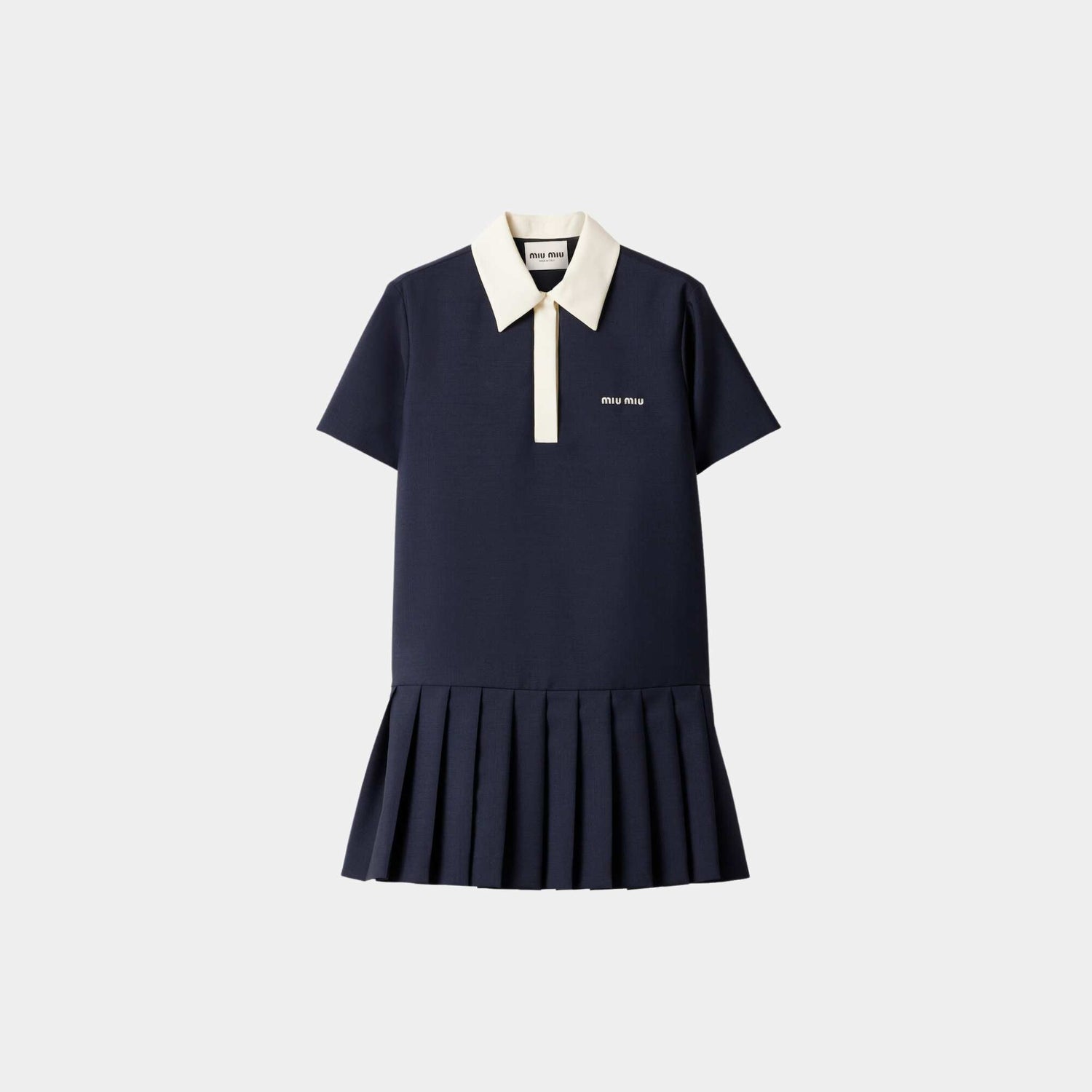 Kid Mohair Mini Dress Navy