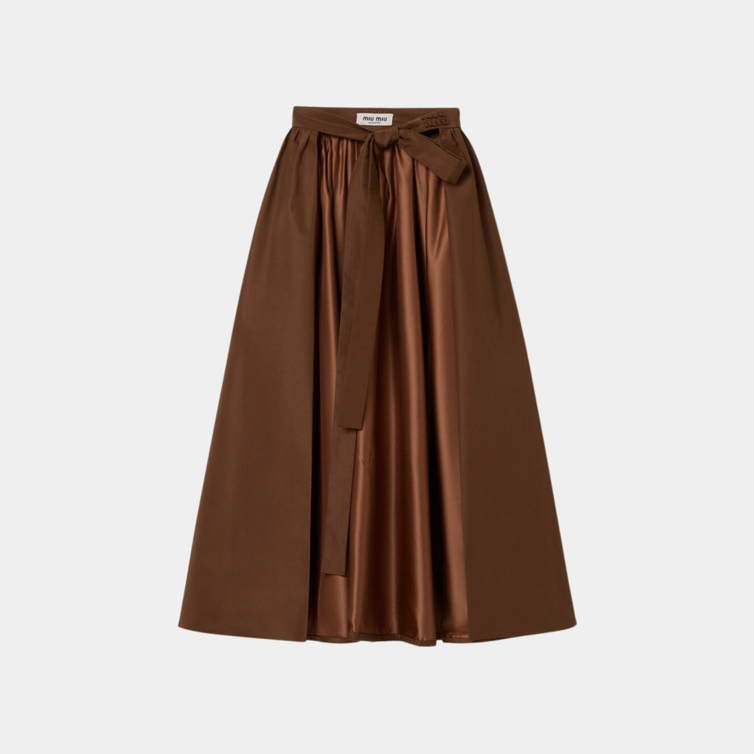 Long Silk Faille Skirt