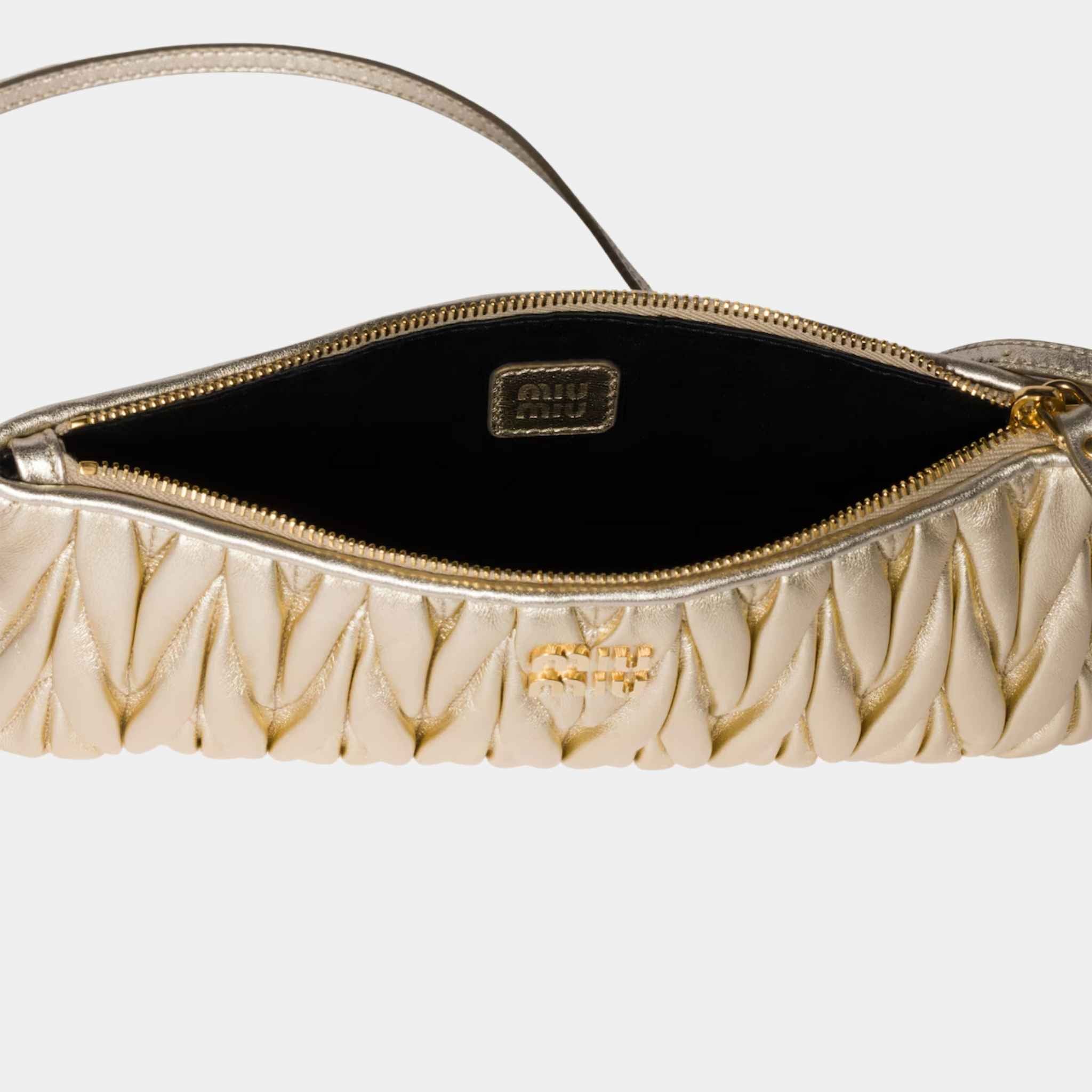 Matelasse Nappa Leather Mini Pouch