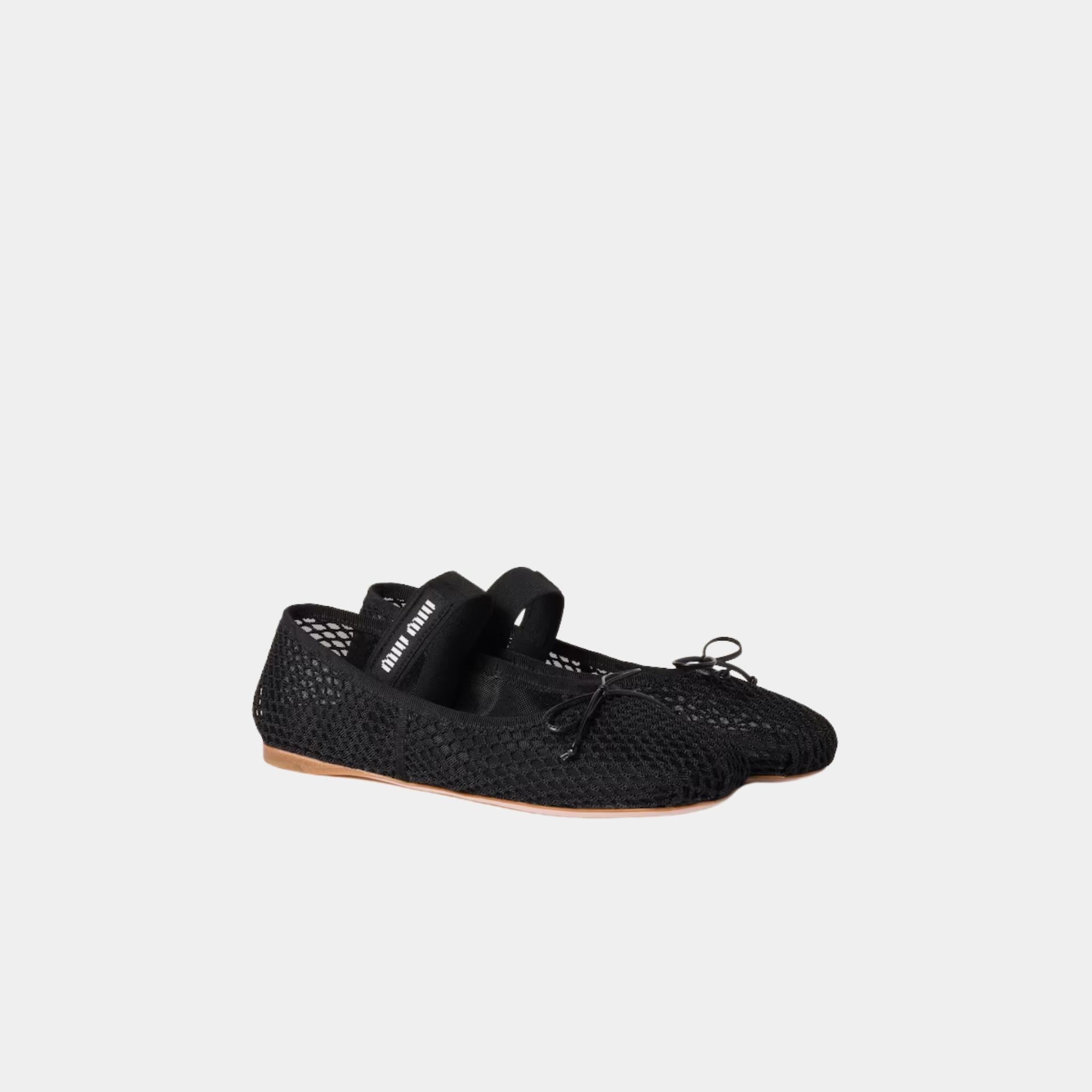 Mesh Fabric Ballerinas