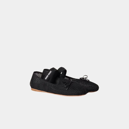 Mesh Fabric Ballerinas