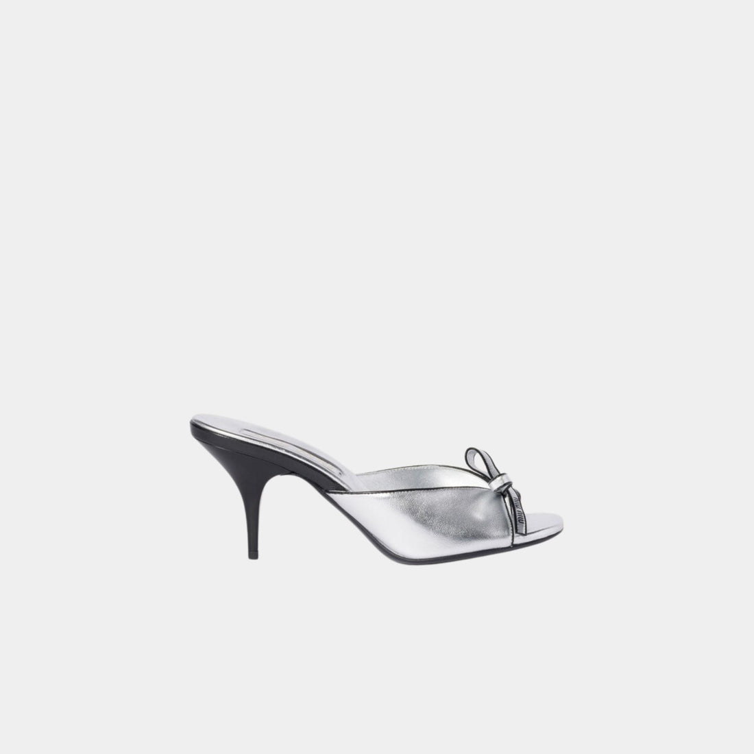 Mordoré Nappa Leather Heeled Sandals with Bow
