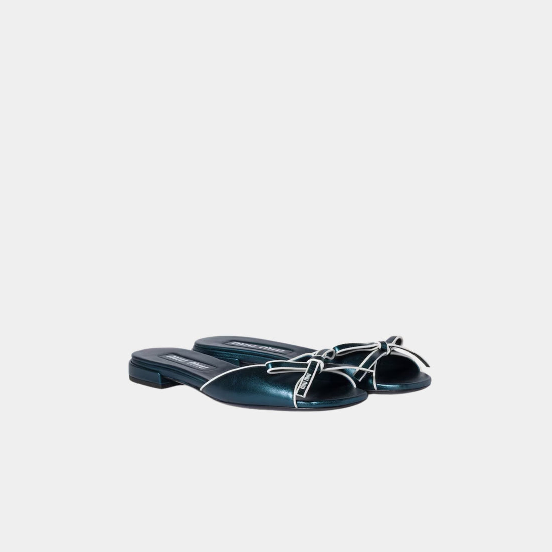 Mordoré Nappa Leather Sandals with Bow