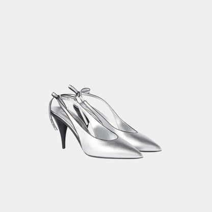 Mordoré Nappa Leather Slingback Pumps