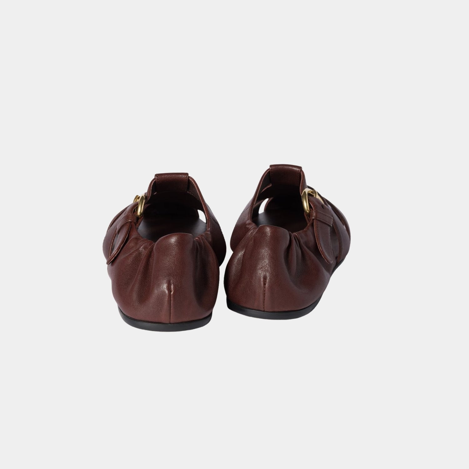 Ruches Nappa Leather Fisherman Sandals