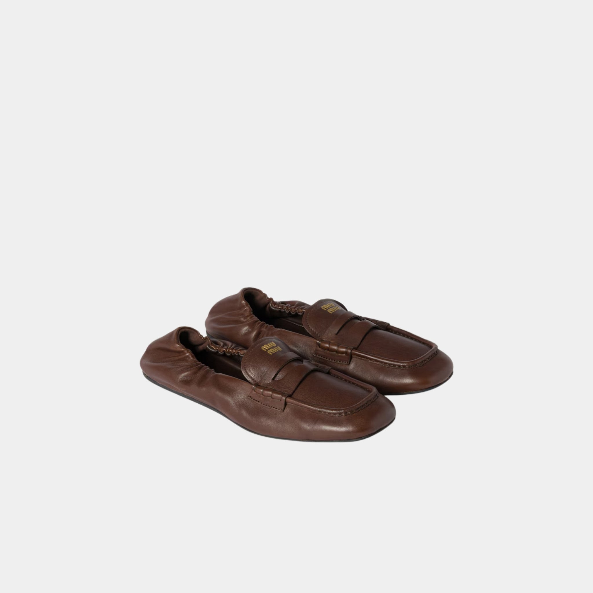 Ruches Nappa Leather Loafers
