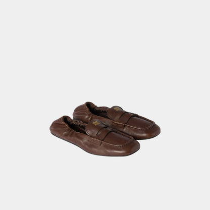 Ruches Nappa Leather Loafers