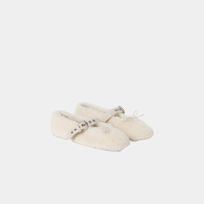 Shearling Lambskin Ballerinas