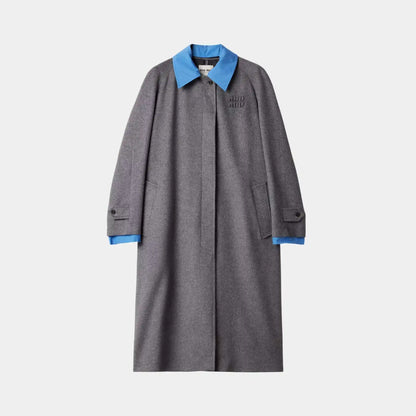 Single Breasted Velour Coat