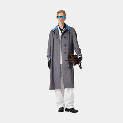 Single Breasted Velour Coat