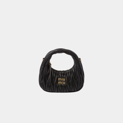 Wander Matelasse Nappa Leather Hobo Mini Bag