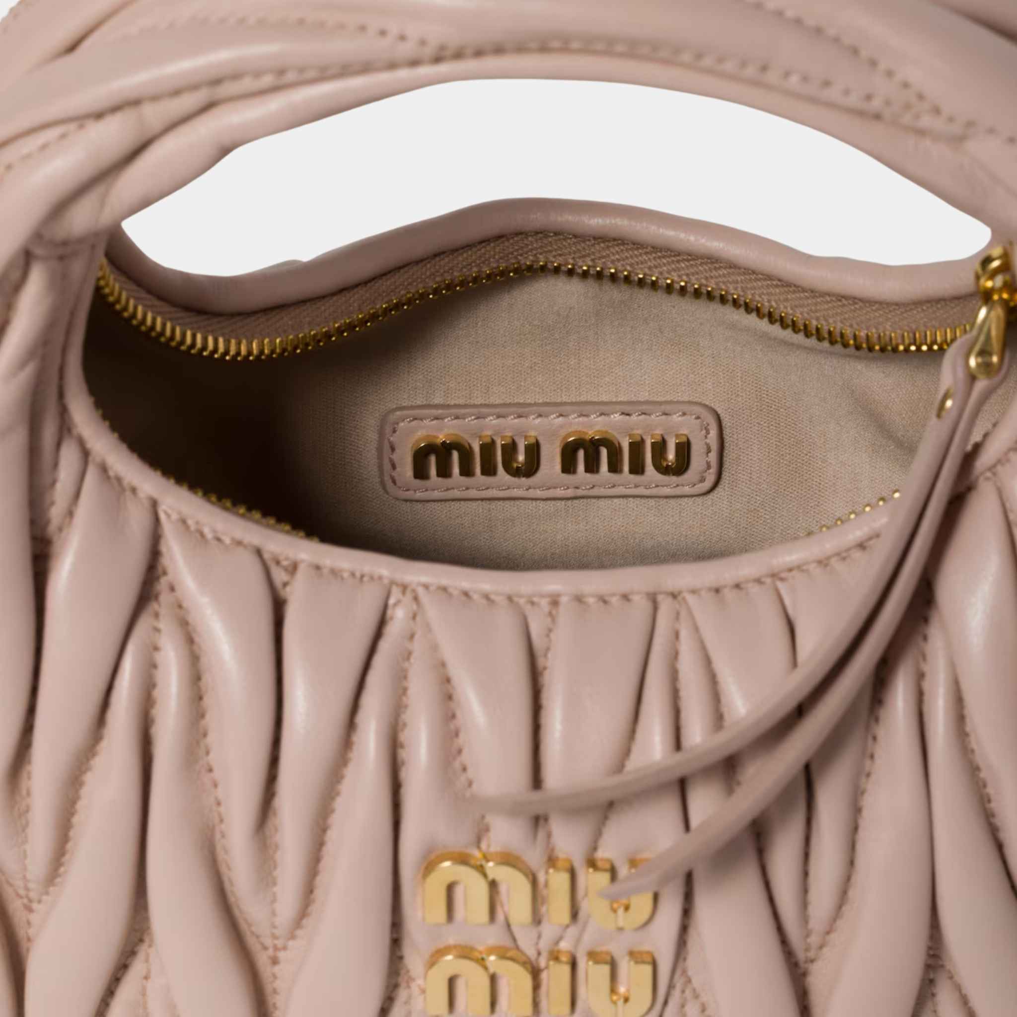 Wander Matelasse Nappa Leather Hobo Mini Bag