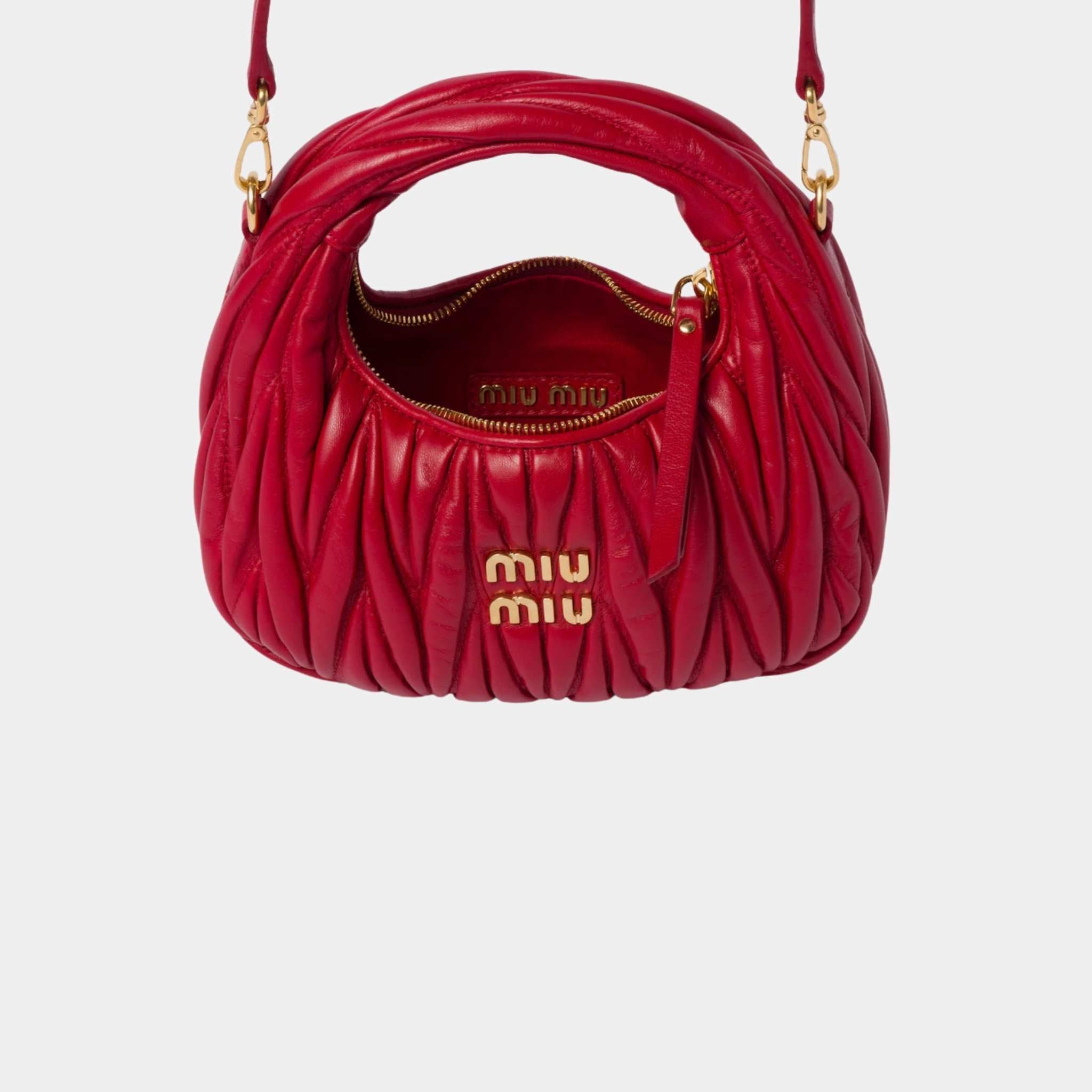 Wander Matelasse Nappa Leather Hobo Mini Bag