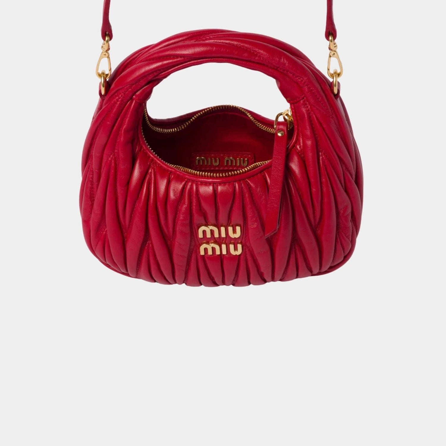 Wander Matelasse Nappa Leather Hobo Mini Bag