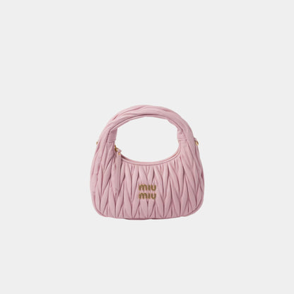 Wander Matelasse Nappa Leather Hobo Small Bag
