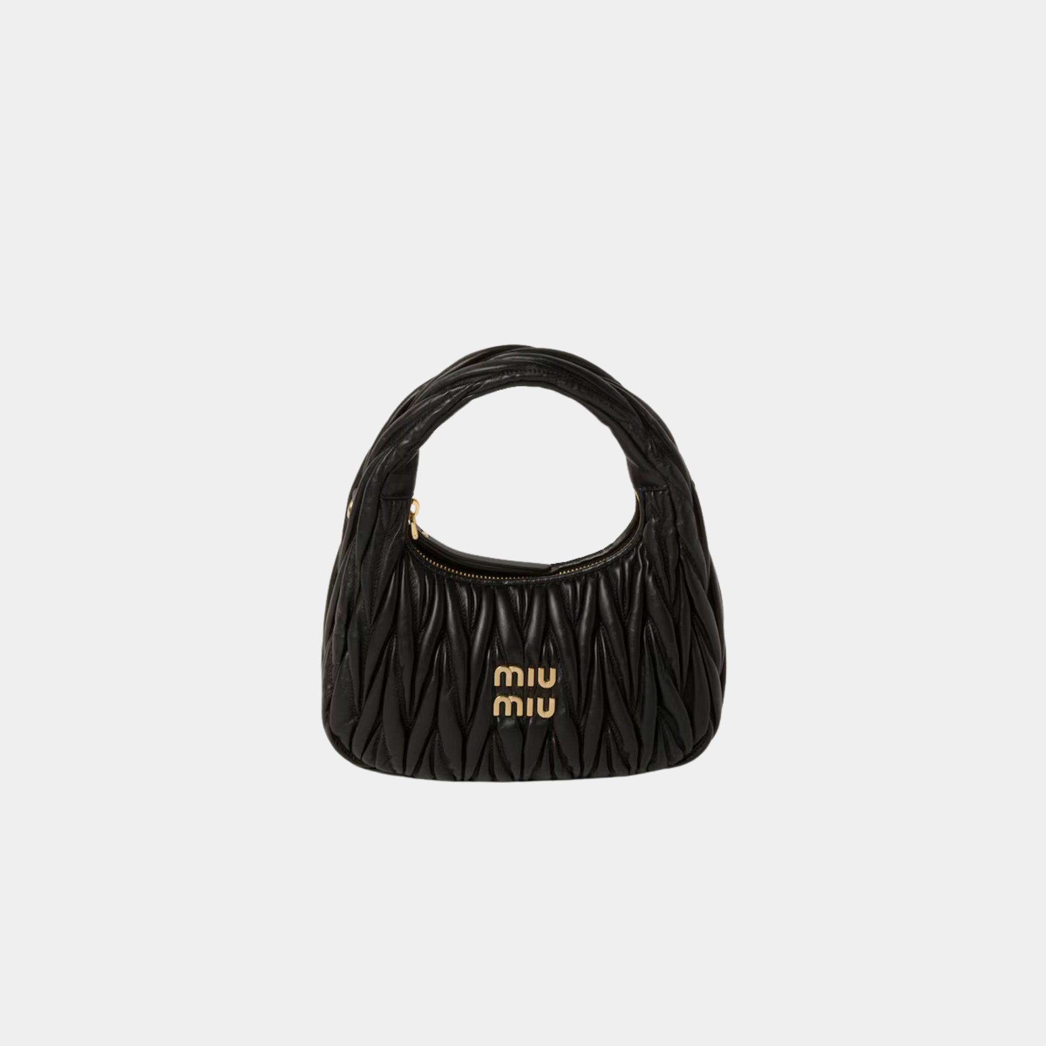 Wander Matelasse Nappa Leather Hobo Small Bag