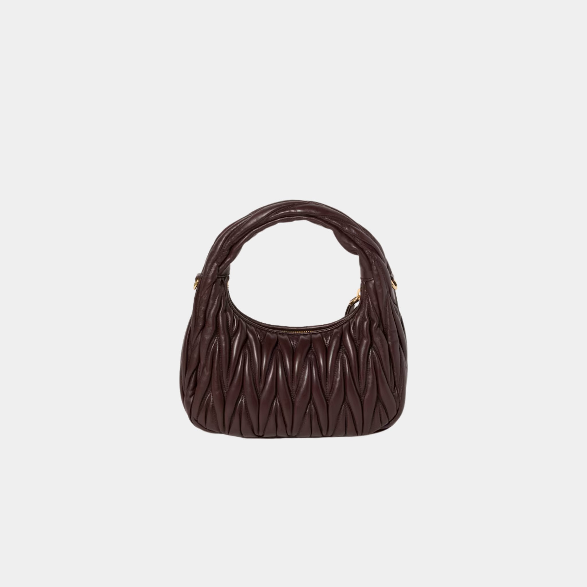 Wander Matelasse Nappa Leather Hobo Small Bag