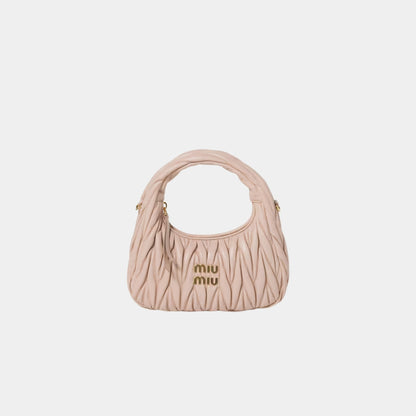 Wander Matelasse Nappa Leather Hobo Small Bag