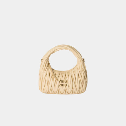 Wander Matelasse Nappa Leather Hobo Small Bag