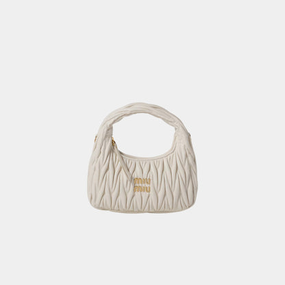 Wander Matelasse Nappa Leather Hobo Small Bag