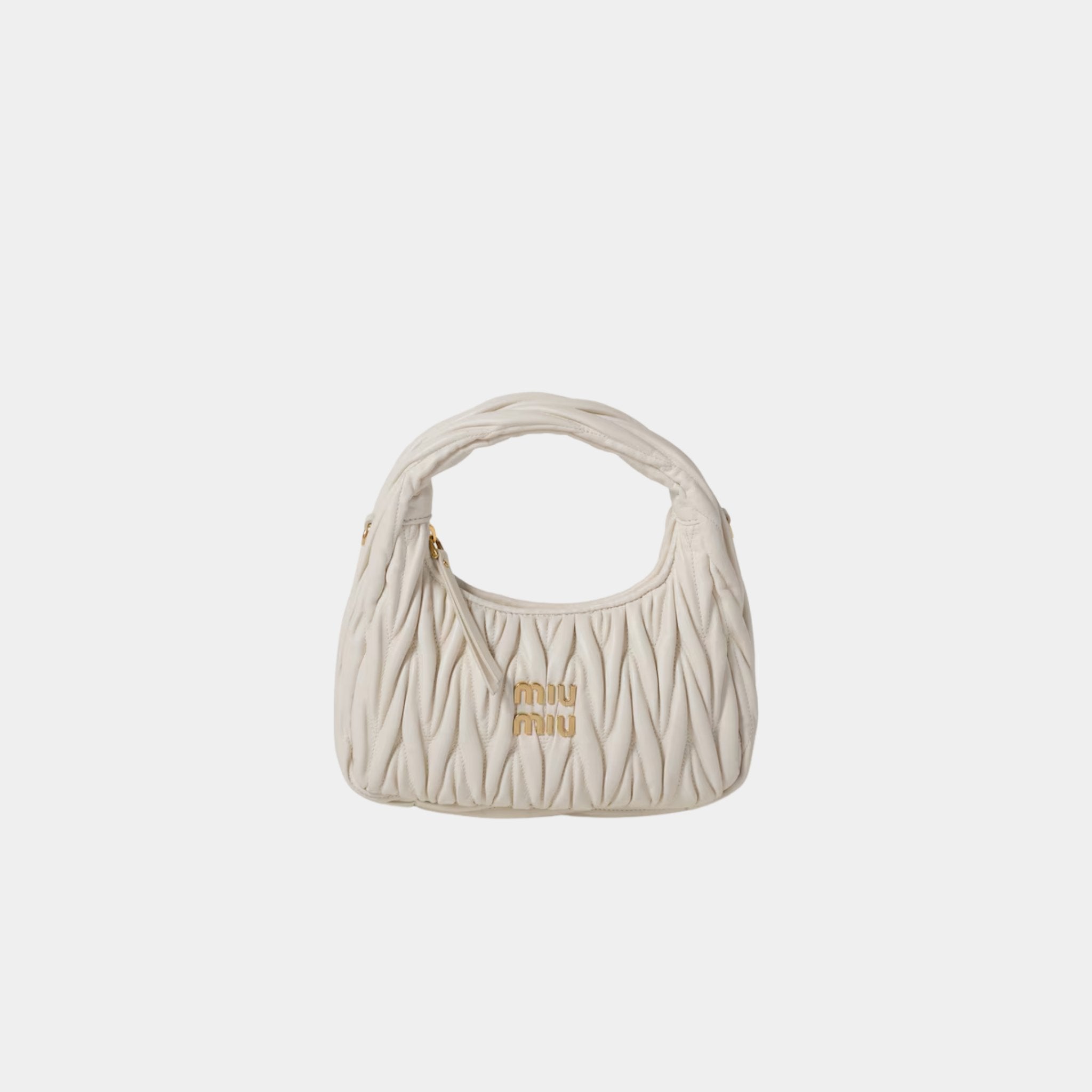 Wander Matelasse Nappa Leather Hobo Small Bag