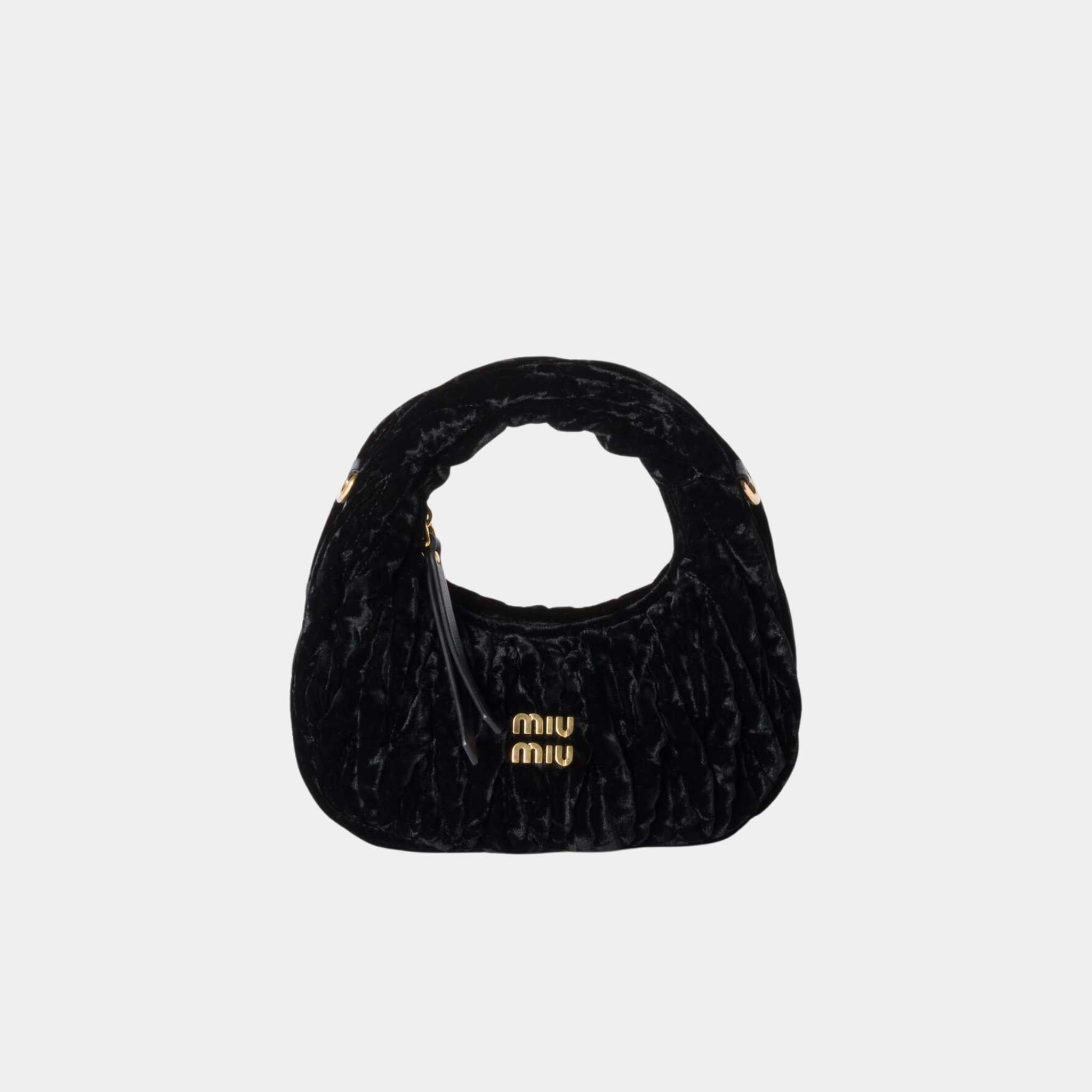 Wander Velvet Hobo Mini Bag