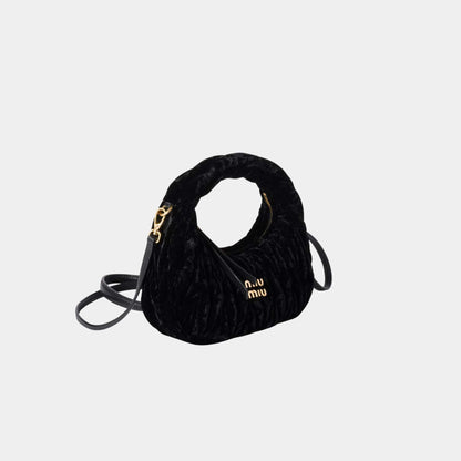 Wander Velvet Hobo Mini Bag