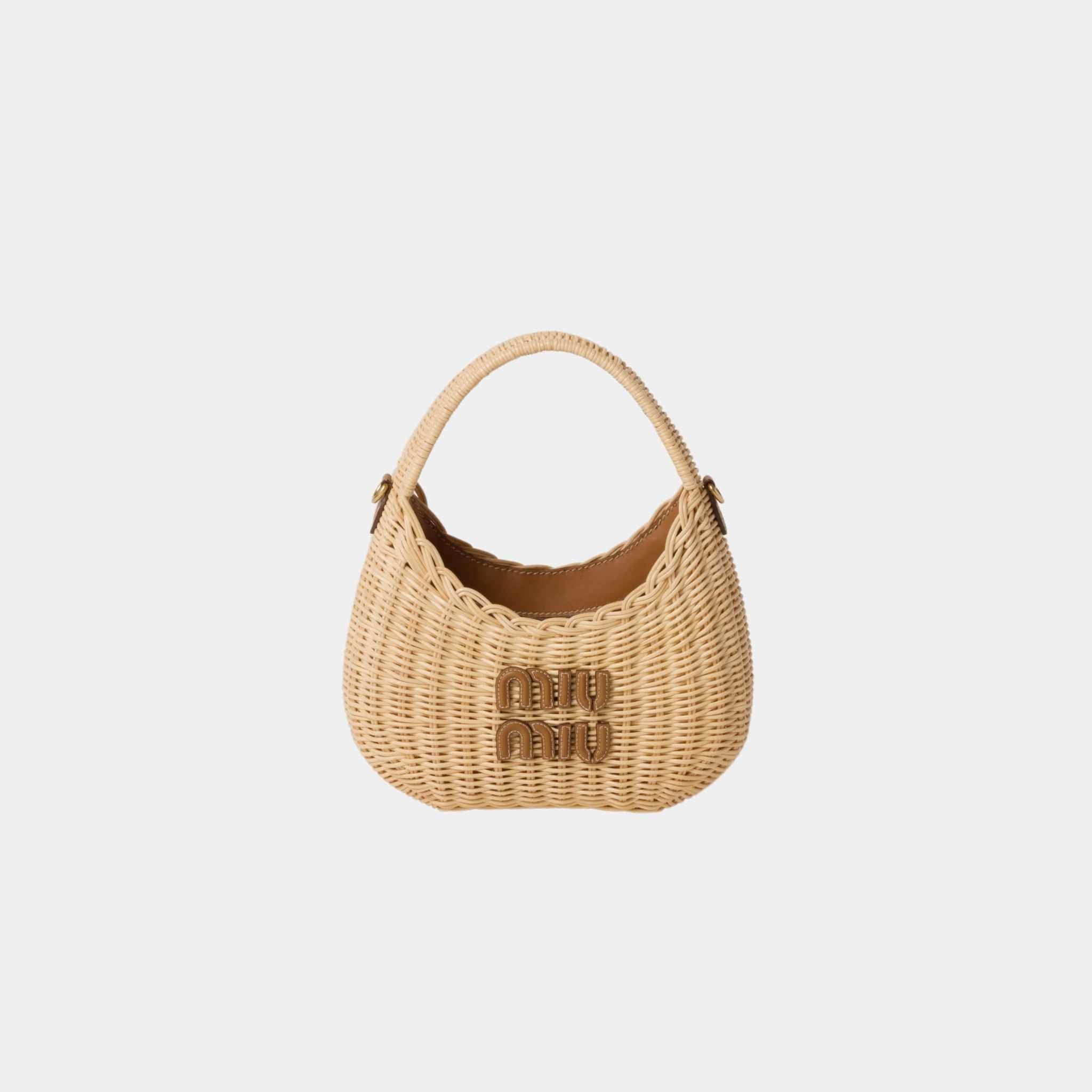 Wander Wicker Hobo Bag