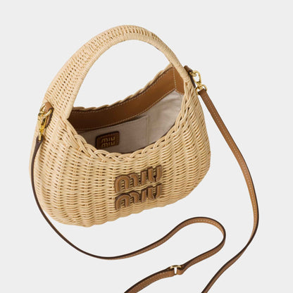 Wander Wicker Hobo Bag