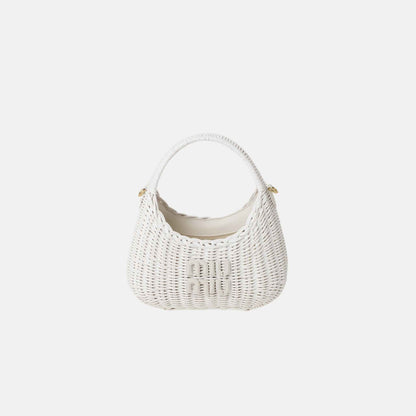 Wander Wicker Hobo Bag