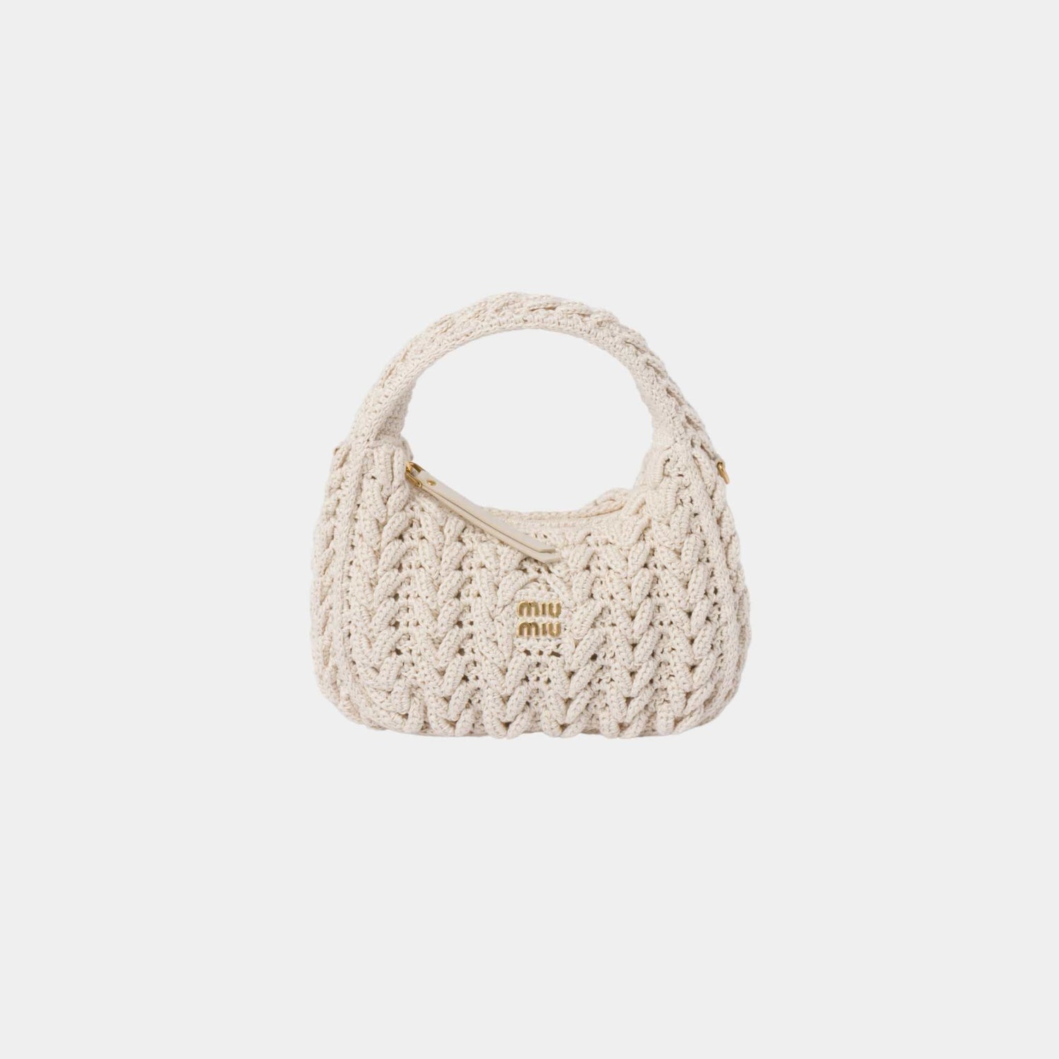 Wander Woven Cotton Hobo Bag