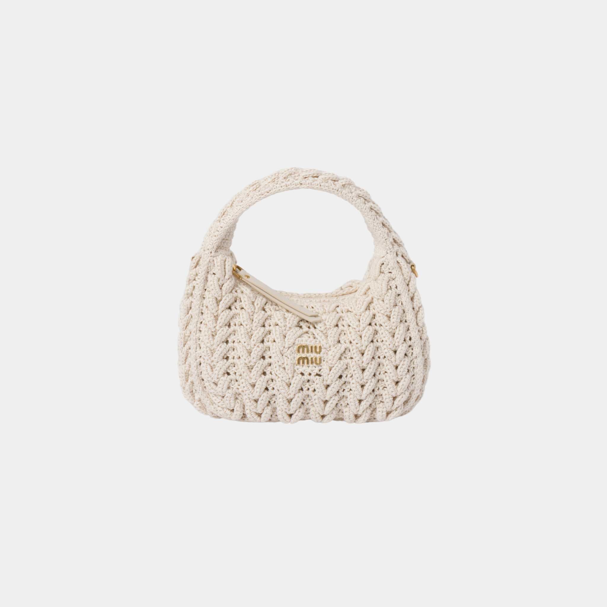 Wander Woven Cotton Hobo Bag