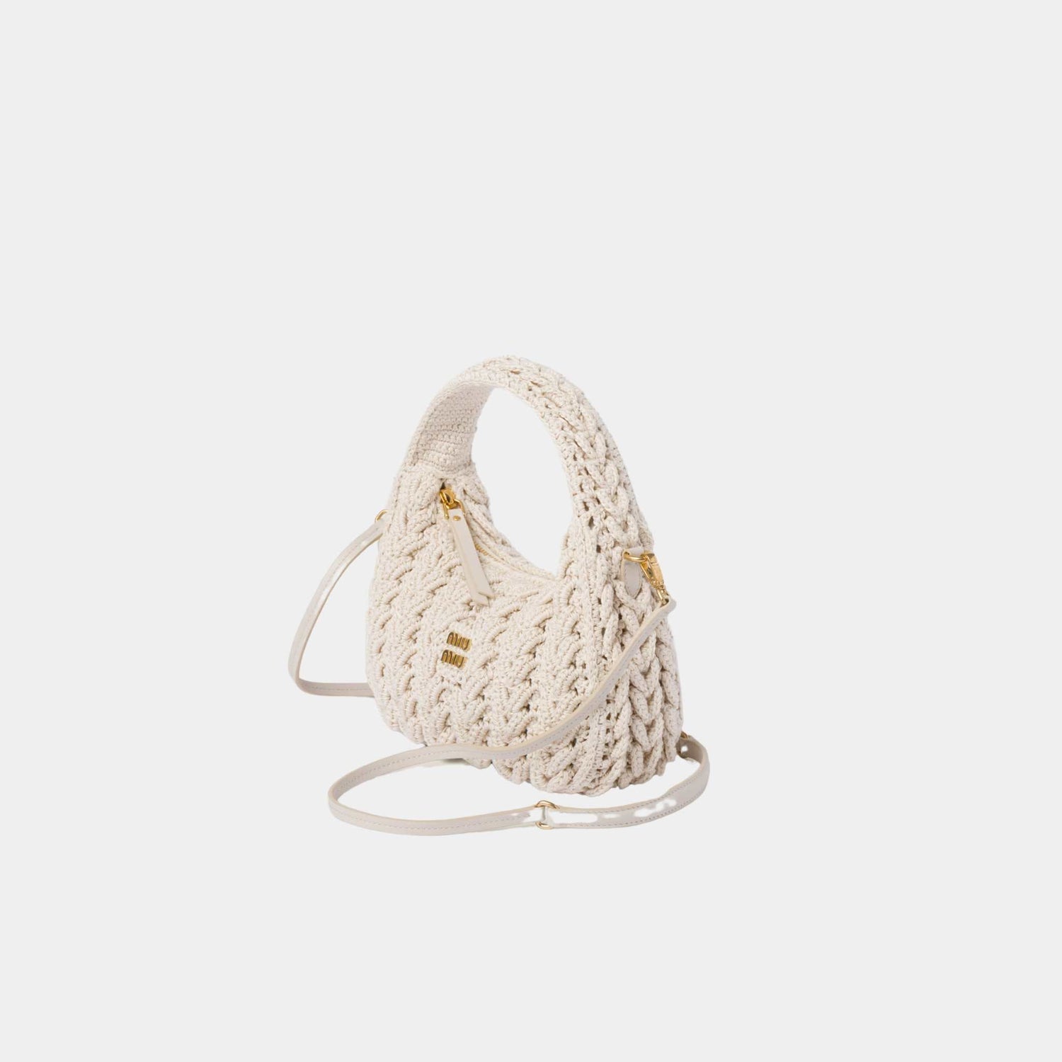 Wander Woven Cotton Hobo Bag