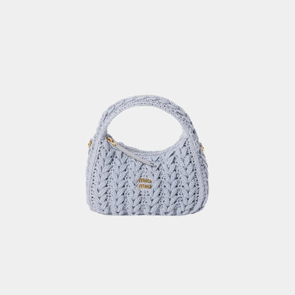 Wander Woven Cotton Hobo Bag