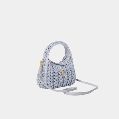 Wander Woven Cotton Hobo Bag
