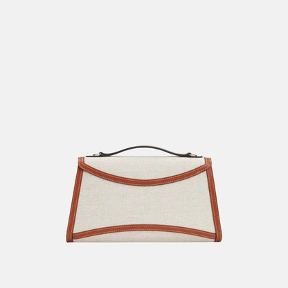 Gabrielle Clutch in Canvas and Leather