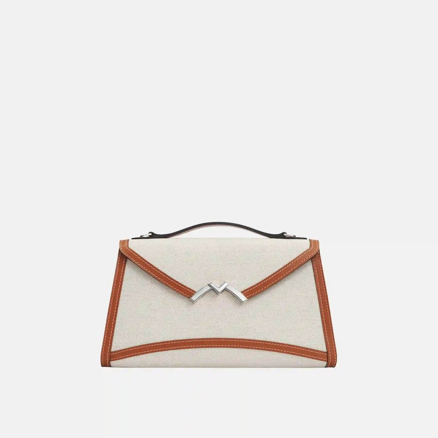 Gabrielle Clutch in Canvas and Leather