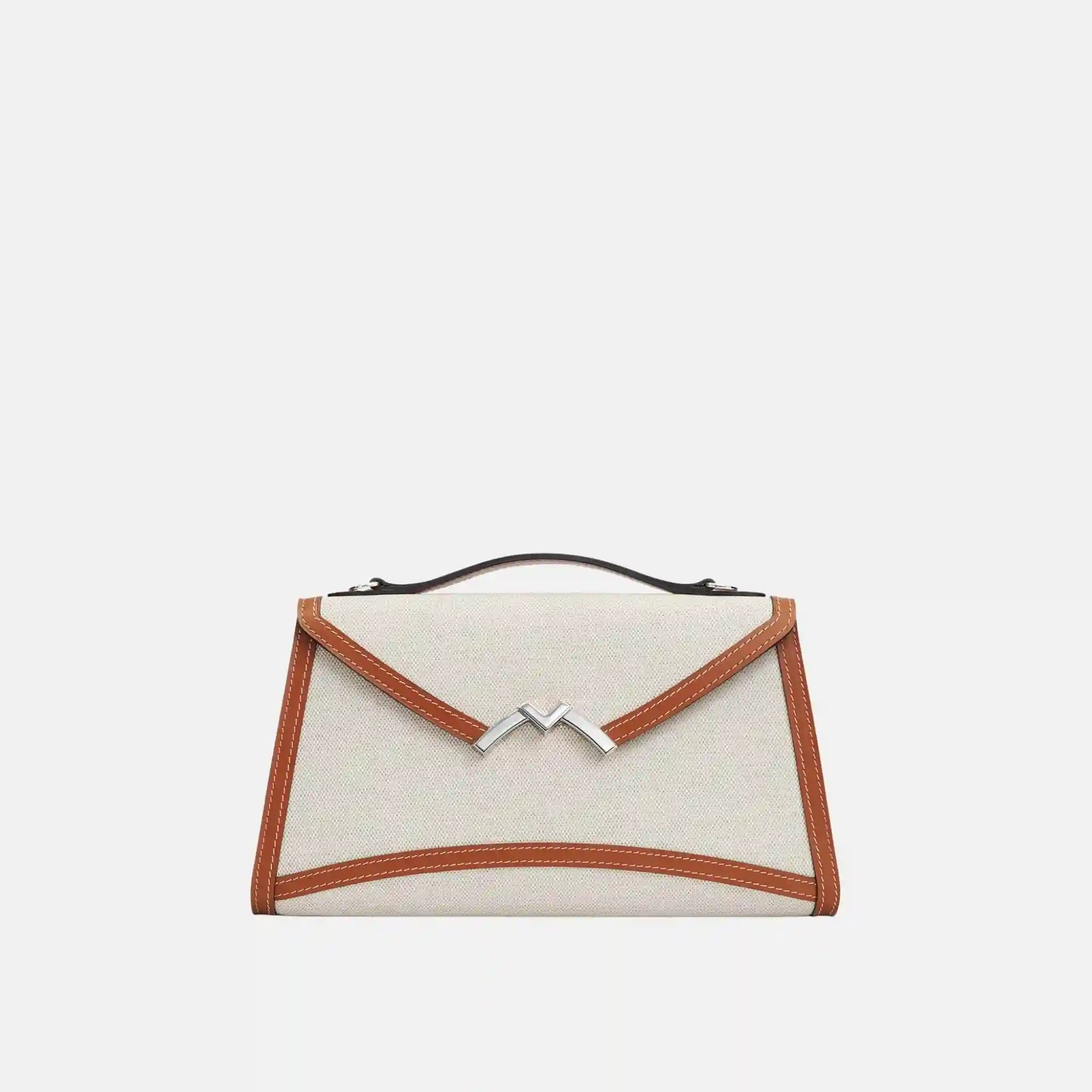 Gabrielle Clutch in Canvas and Leather