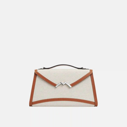 Gabrielle Clutch in Canvas and Leather