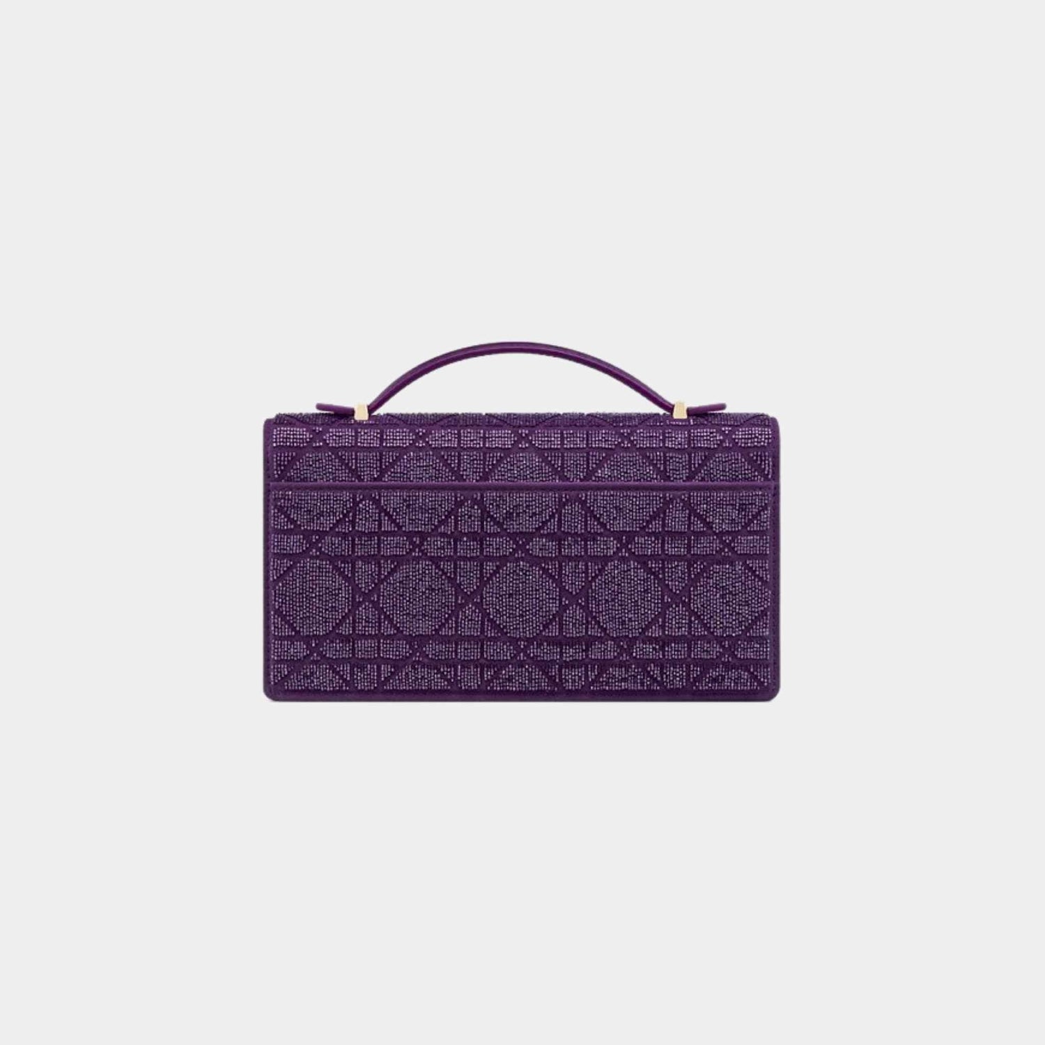 Or My Dior Mini Bag Microbead-Embroidered Cotton