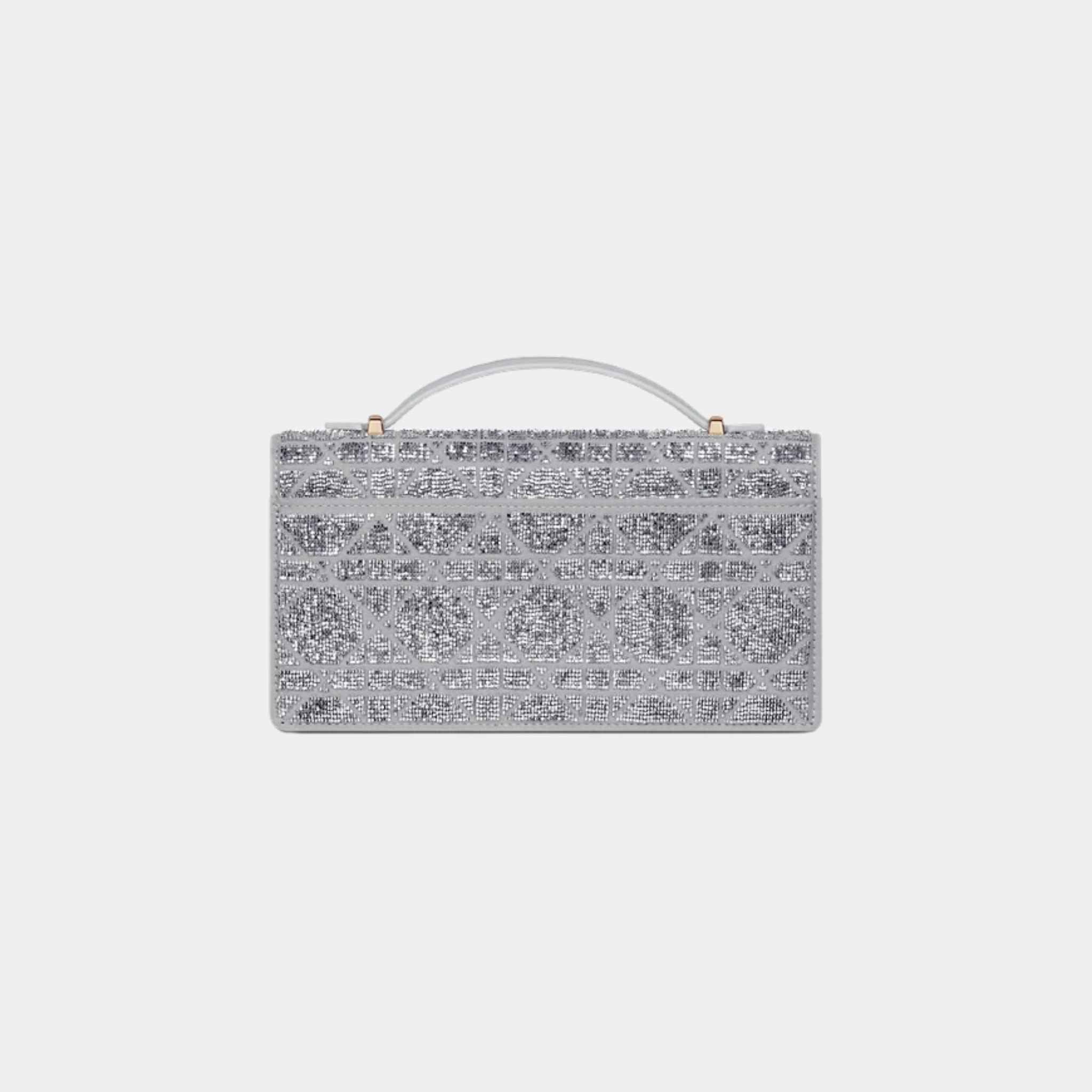 Or My Dior Mini Bag Microbead-Embroidered Cotton